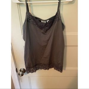 Cato grey lace camisole